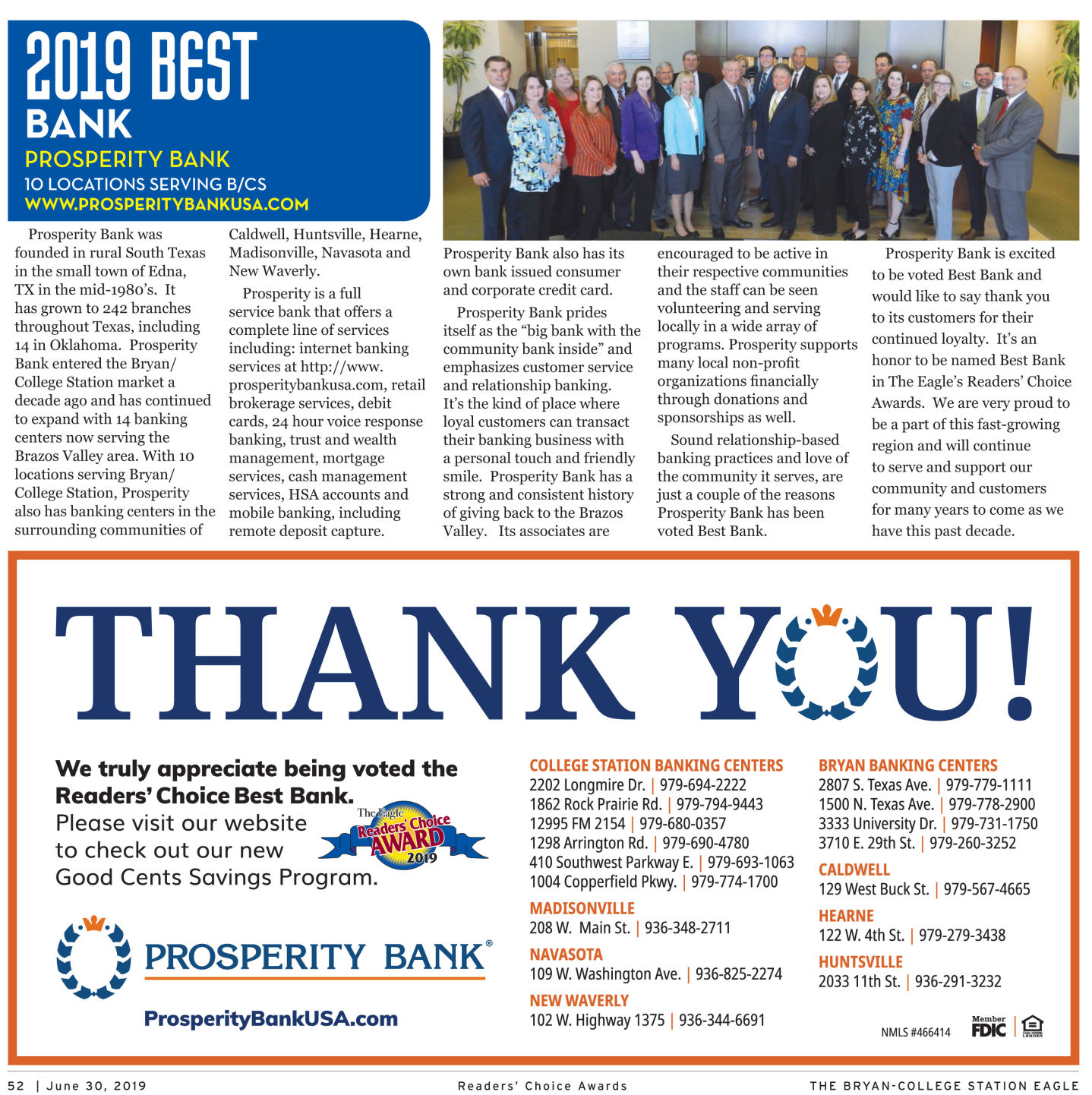 The Eagle Readers' Choice Award 2019
